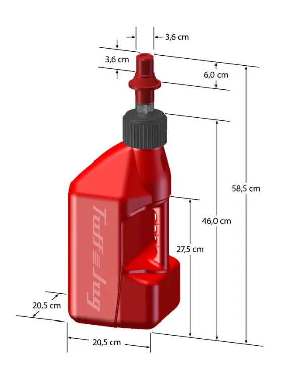 Schnelltank Kanister - TUFF JUG CONTAINER 10L weiß/transparent – Bild 3